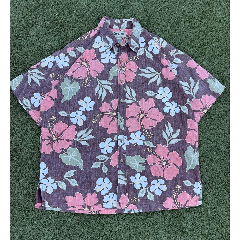 Cooke Street Honolulu Reverse Print Hawaiian Shirt XL